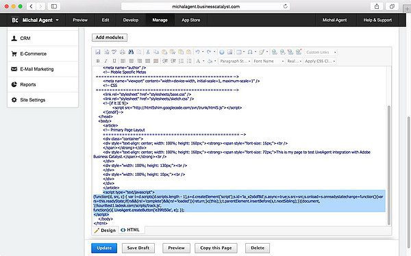 LiveAgent_integratie-Adobe_Business_Catalyst LiveAgent Adobe Business Catalyst-integratie