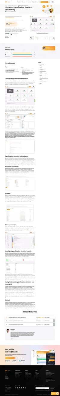 Bekijk onze recensie van de gamification-functies van LiveAgent, ontworpen om u te helpen uw team te motiveren en de klanttevredenheid te verbeteren.