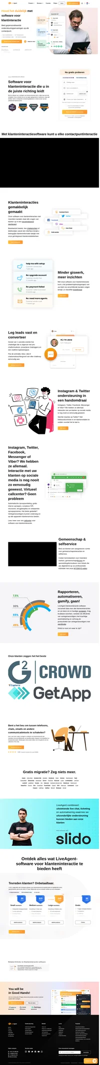 Ga vandaag nog vooruit met software voor klanteninteractie. Blijf op de hoogte van alle klantenverzoeken en verbeter de klantenervaring op alle kanalen.