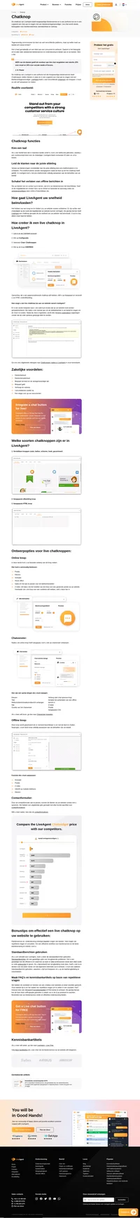 Live chat is een perfecte manier om klantenservice van hoge kwaliteit te bieden. Kies een ontwerp en sluit nu een chat in op uw website met LiveAgent.
