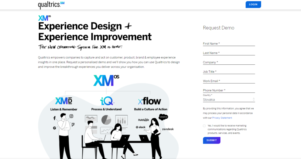 Qualtrics startpagina