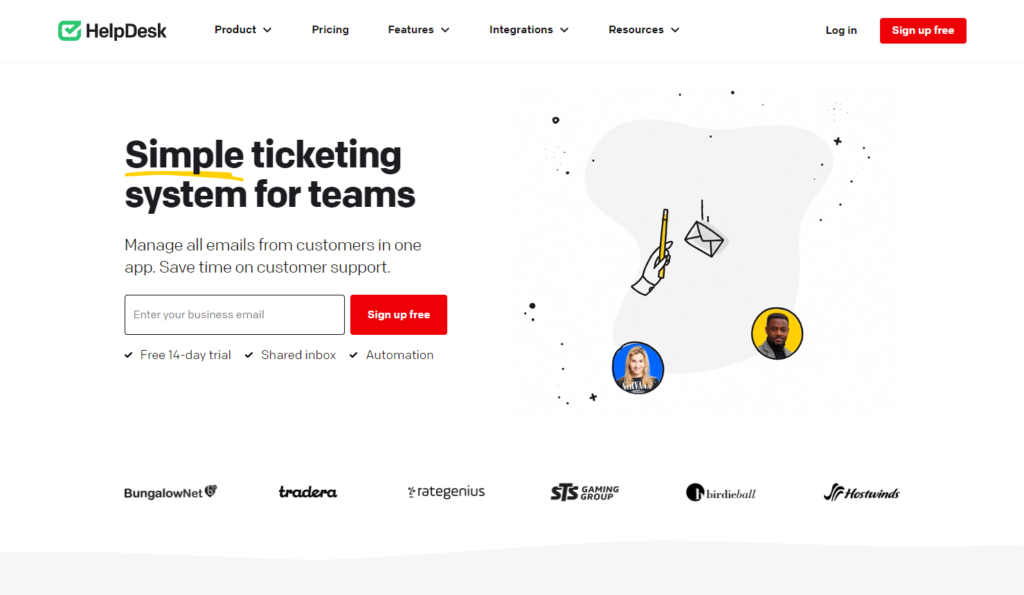 Helpdesk startpagina