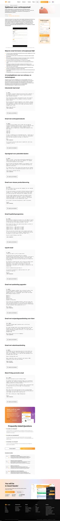 Gebruik onze 10 verkoopsemailsjablonen voor elke gelegenheid. Van Black Friday-sjablonen tot upsells en verjaardagspromoties - we hebben het allemaal.