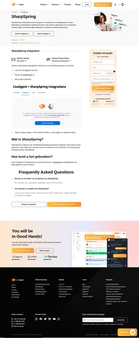 Synchroniseer uw contacten met de integratie van SharpSpring. Deze integratie voegt uw contacten samen in LiveAgent waar u alle communicatie kunt volgen.