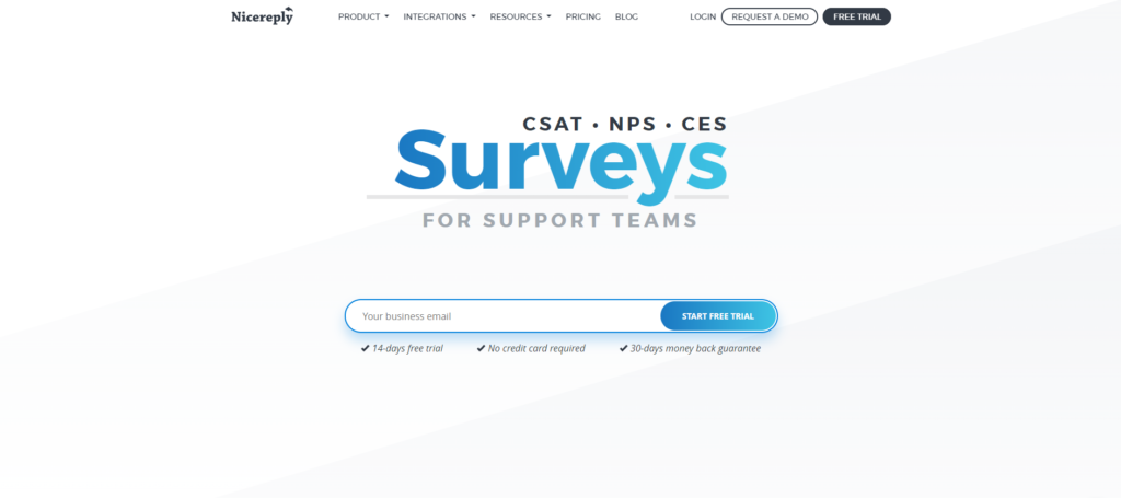 Nicereply Startpagina