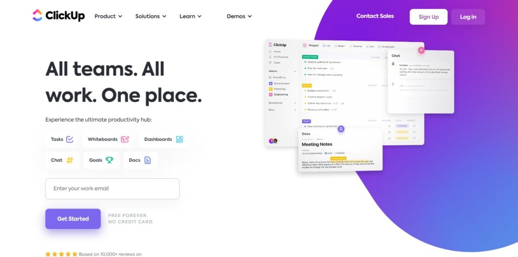  Het aanpasbare projectbeheerdashboard van ClickUp, jira alternatief