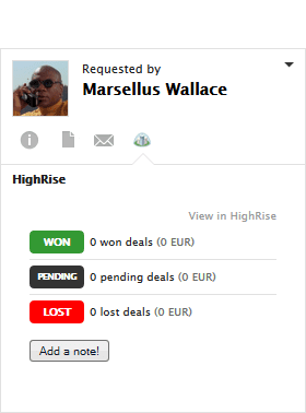 Highrise_liveagent-integration Highrise LiveAgent-integratie