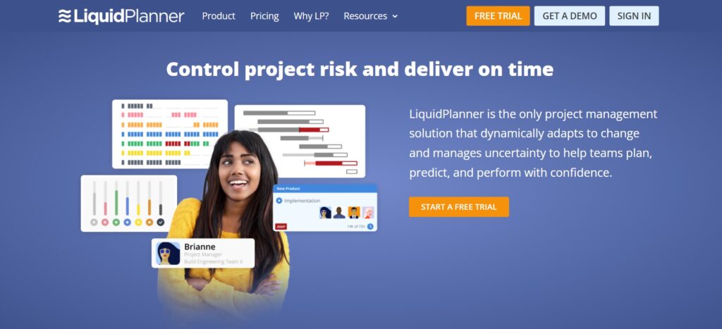  Het dynamische projectplanningsdashboard van LiquidPlanner als alternatief voor Jira