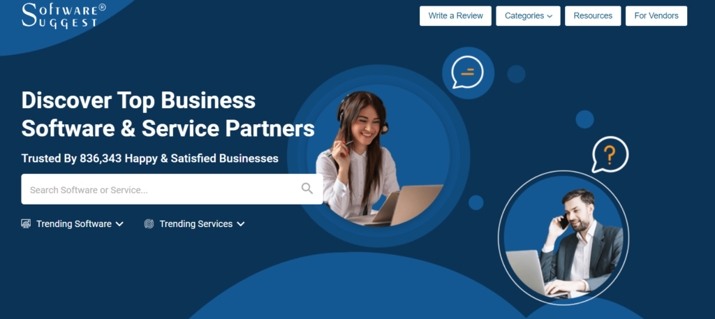 SoftwareSuggest homepage