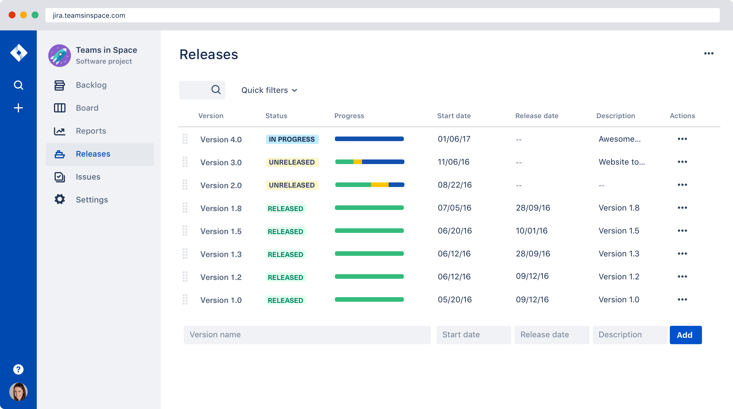 Jira-dashboard voor planning en tracking 