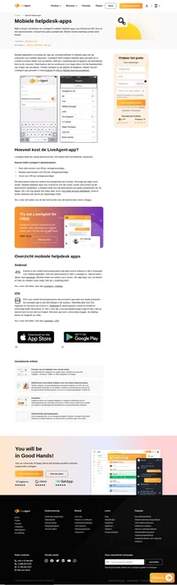 Volg op wat er gebeurt als u niet achter uw laptop zit. LiveAgent heeft een mobiele helpdesk app voor zowel iOS als Android.