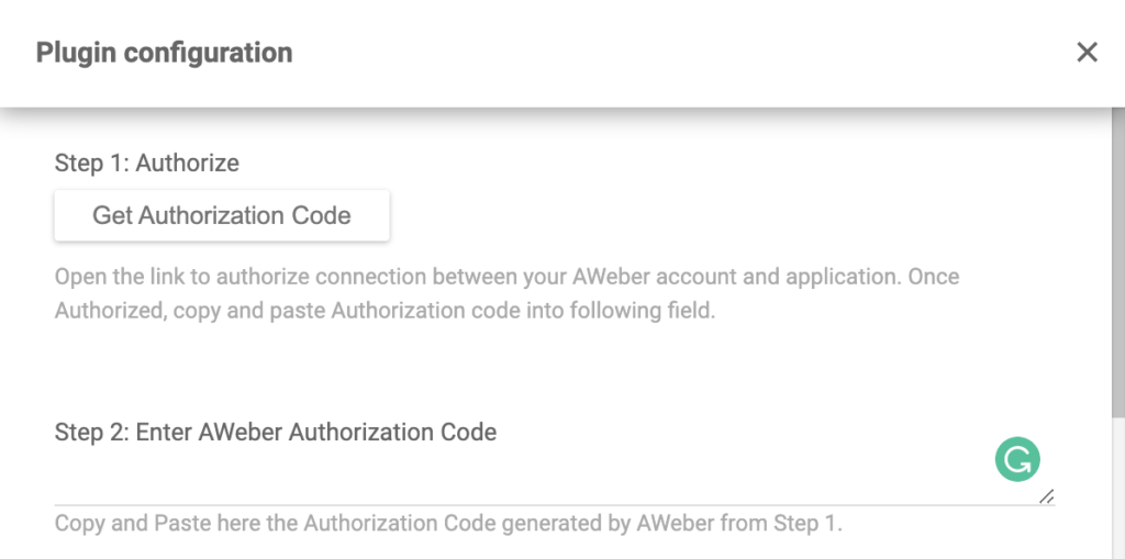 AWeber plug-in configuratie in LiveAgent