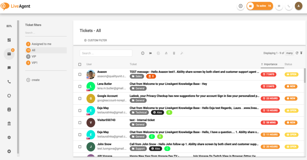 LiveAgent-Tickets-voorbeelden