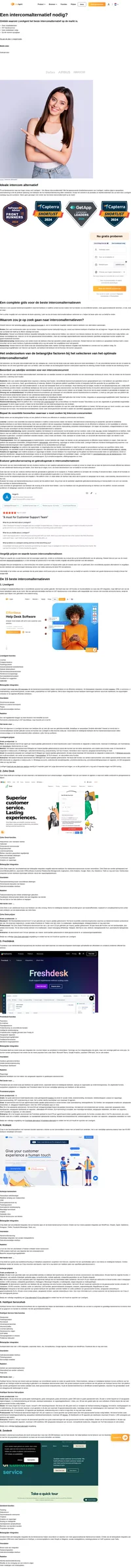 Als u op zoek bent naar een alternatief voor Intercom, overweeg dan LiveAgent. LiveAgent heeft de snelste chatwidget op de markt en heeft meer dan 179 helpdeskfuncties.