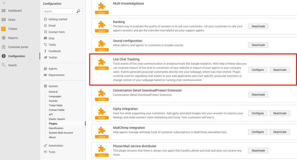chattracking LiveAgent chattracking