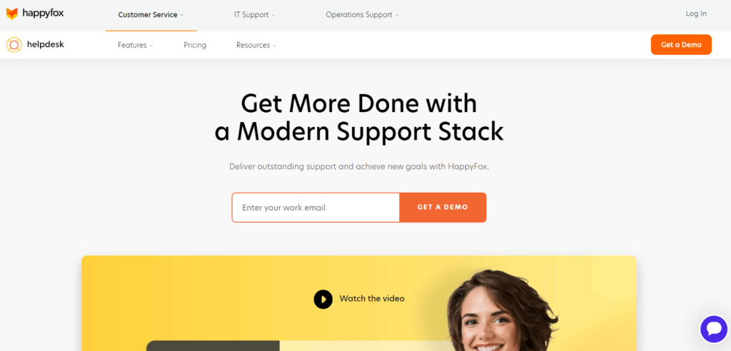 HappyFox startpagina