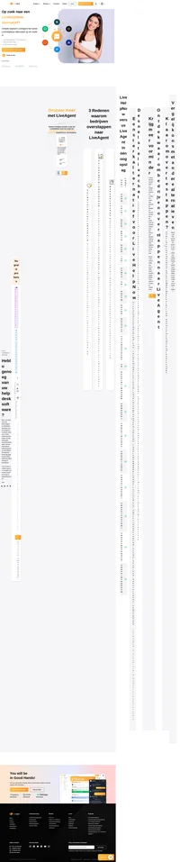 LiveAgent is kosteneffectiever in vergelijking met andere helpdeskoplossingen en heeft meer dan 175 helpdeskfuncties en meer dan 40 integraties. Bekijk meer.