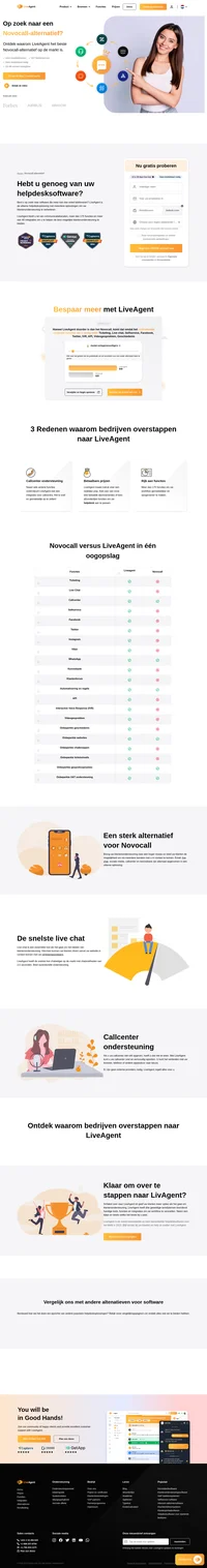 Op zoek naar een alternatief voor Novocall? Zoek niet verder, LiveAgent kan het overnemen. Bekijk nu de belangrijkste kenmerken en mogelijkheden.