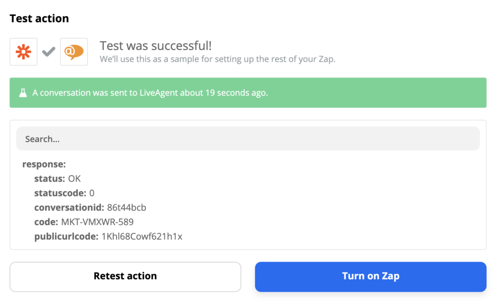 Succesvol testvoorbeeld van LiveAgent en Gmail