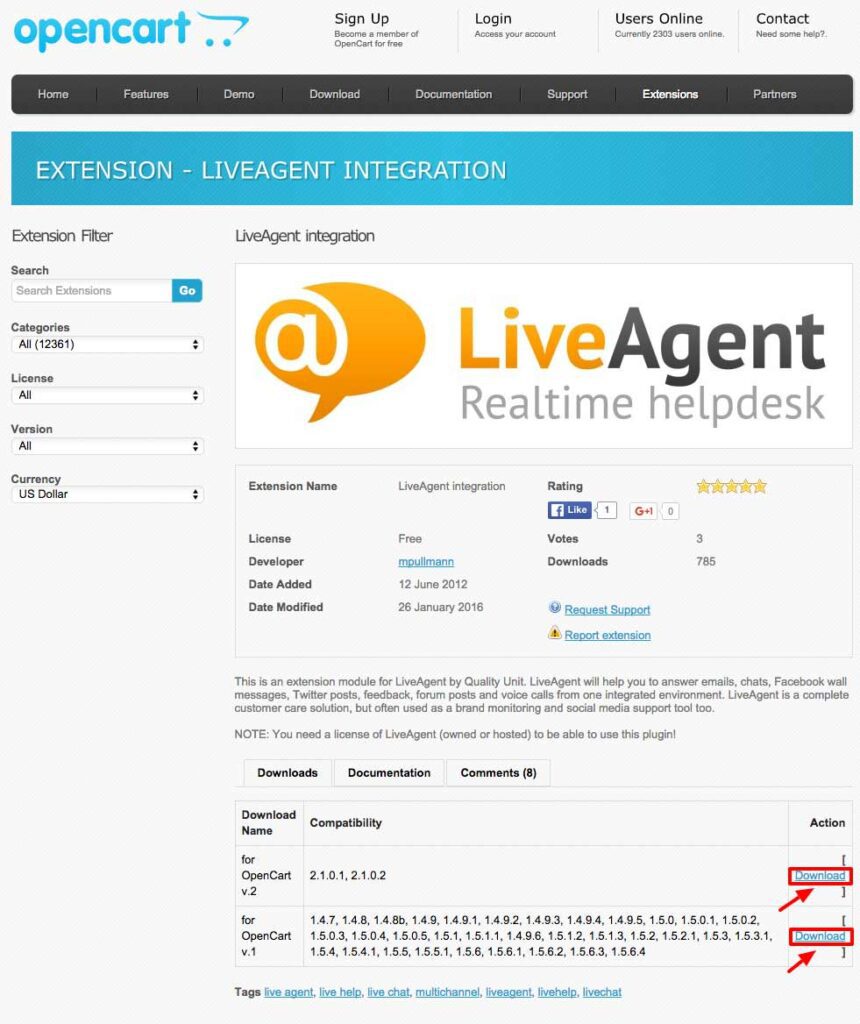 opencart_liveagent-integratiie opencart LiveAgent integratie