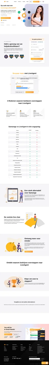 LiveAgent biedt een ticketsysteem, integratie met meerdere kanalen en meer dan 175 functies. Verhoog de klantentevredenheid en verbeter de conversieratio.