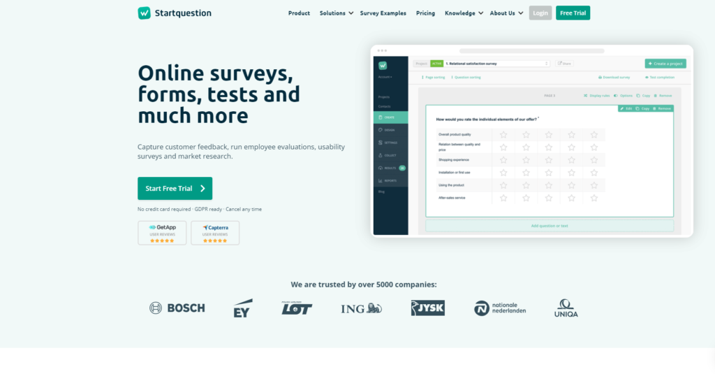 StartQuestion startpagina