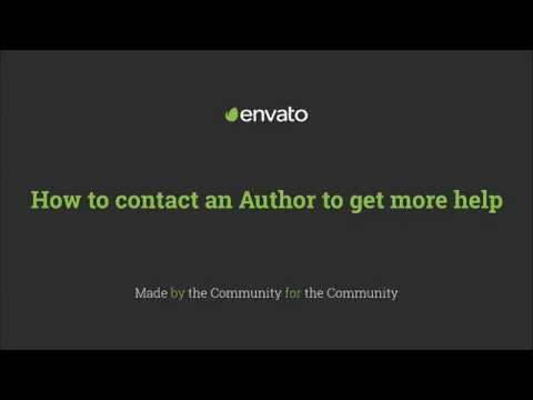 Youtube video: How to contact an Envato marketplace author for more help