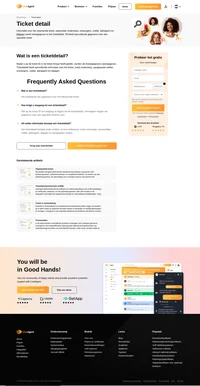 Nadat u op het ticket-ID in de ticket thread hebt geklikt, komen de ticketdetails tevoorschijn. Ticketdetail biedt aanvullende informatie over het ticket.