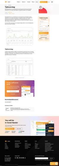 Volg op hoeveel tijd uw vertegenwoordigers besteden aan het afhandelen van tickets en klanten. Het tijdsverslag wordt automatisch gegenereerd en is altijd actief.