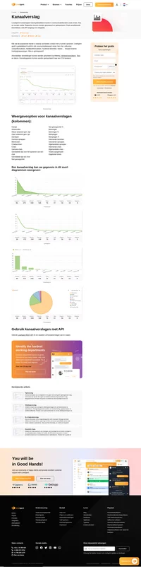 Ontvang een kanaalverslag en weet wat de populairste manier is waarop klanten contact met u opnemen. LiveAgent geeft u gedetailleerd inzicht in elk kanaal.