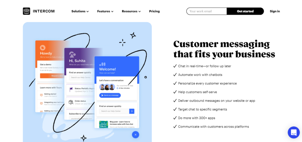 Intercom startpagina