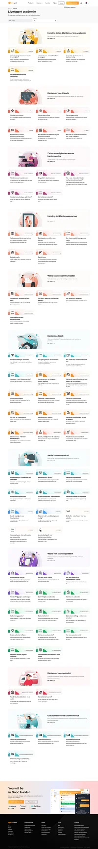 Would you like to improve your knowledge about customer service? Check out our extensive guides, tips & tricks inside LiveAgent academy.