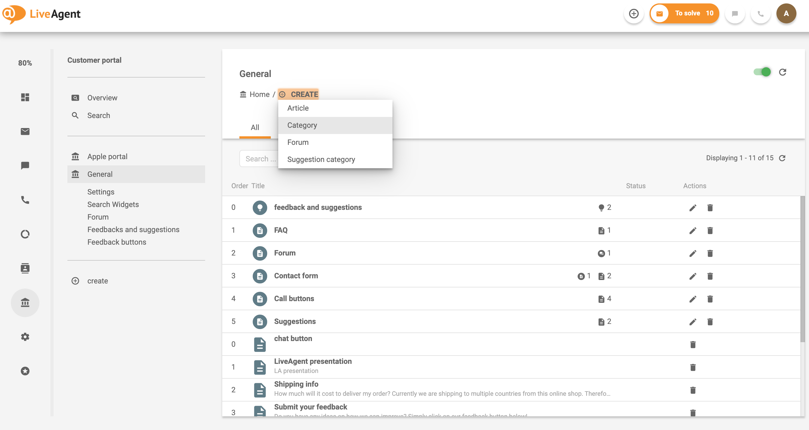 Categorie maken voor interne kennisbank