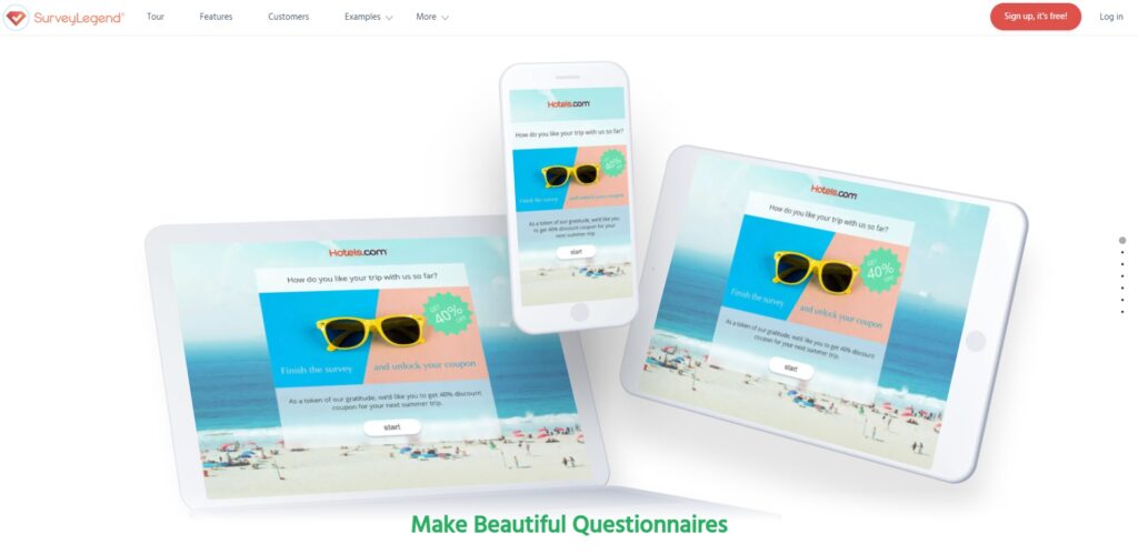 Survey Legend Startpagina