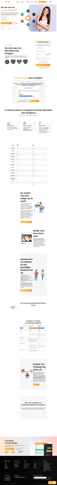 Op zoek naar een alternatief voor Gorgias? Stop met zoeken en probeer LiveAgent voor je klantenondersteuning. Inclusief gratis 14-daagse demo.