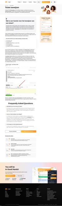 Wanneer er een nieuw ticket verschijnt, is niemand de eigenaar ervan. Zodra u het ticket opent, kunt u het toewijzen aan een afdeling of aan een bepaalde vertegenwoordiger. U kunt de criteria instellen.