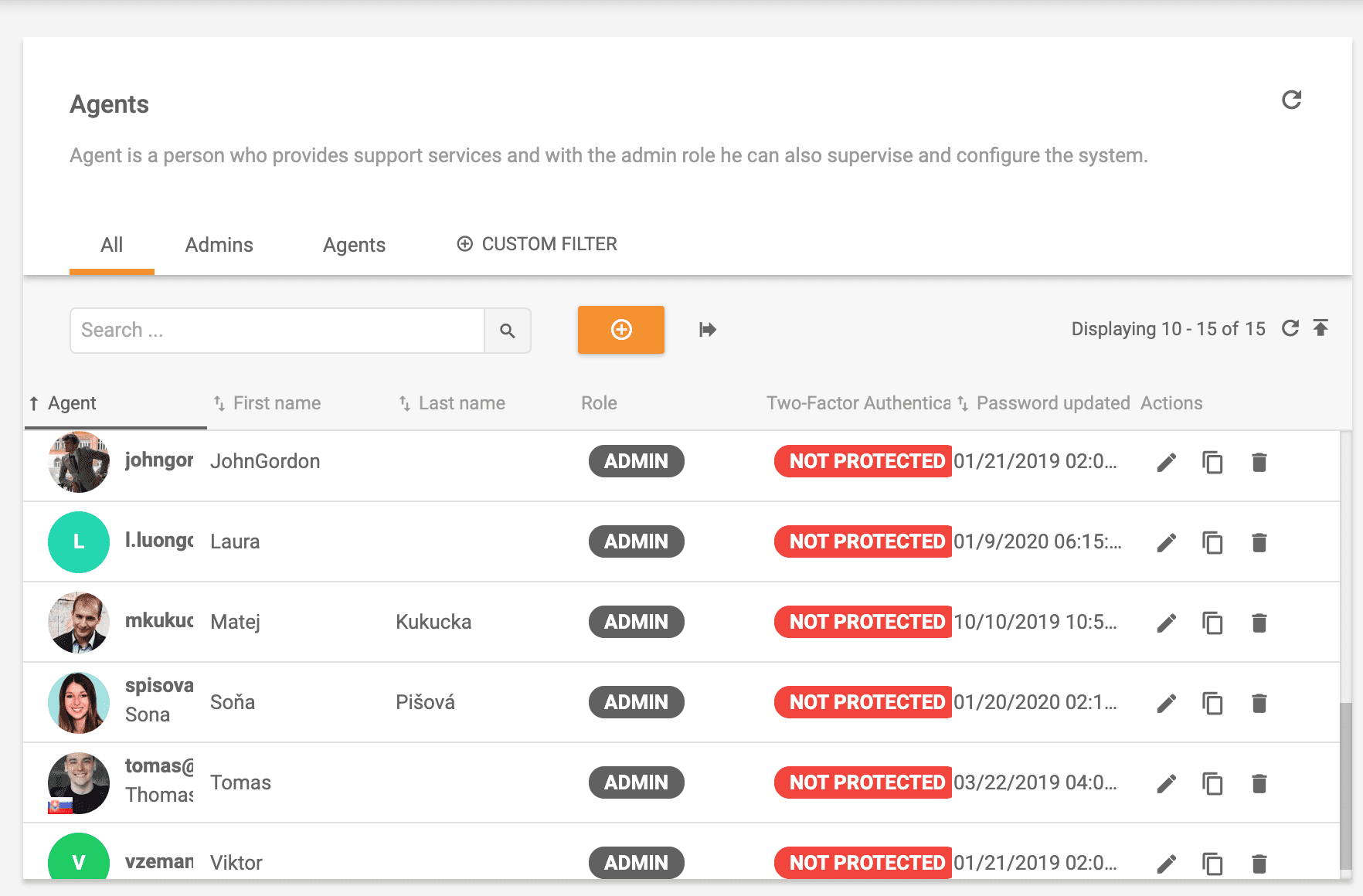 customer service role