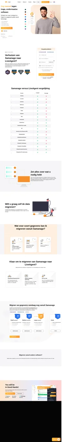 Ben je op zoek om je data van Samanage naar een andere oplossing te migreren? Neem een kijkje bij LiveAgent en zie wat de voordelen zijn. Start je gratis proef vandaag.
