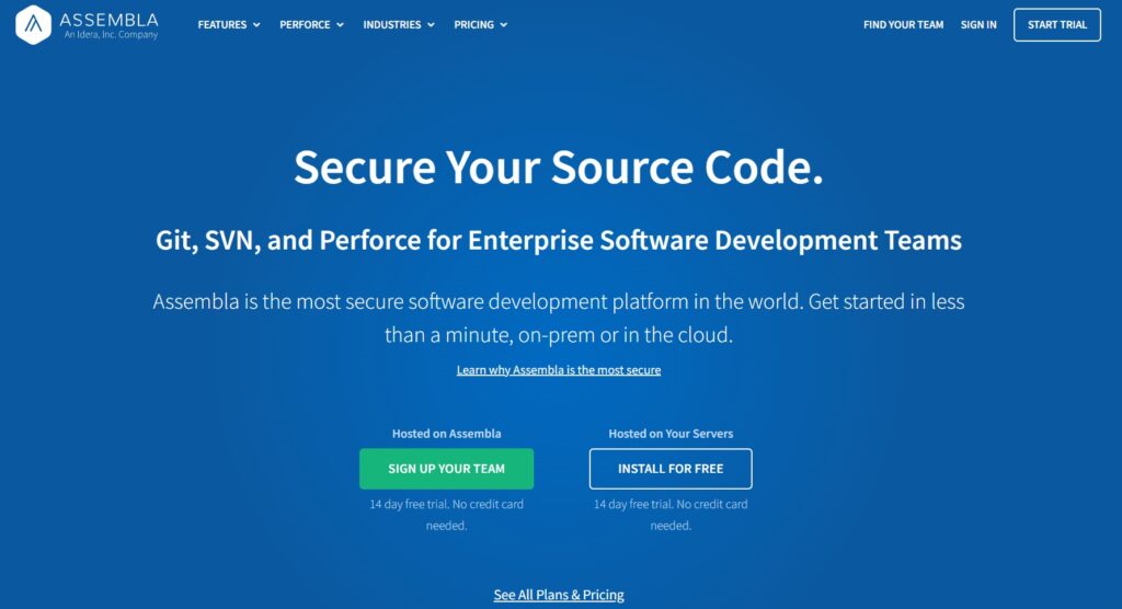  Assembla-startpagina met krachtig projectbeheer en samenwerking