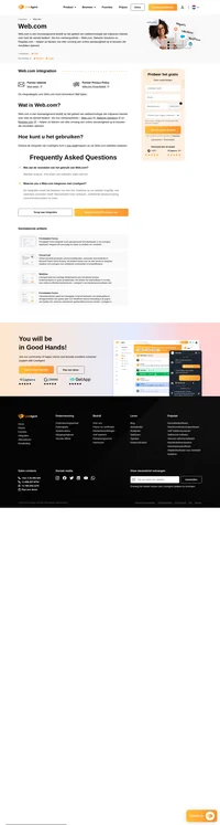 Verbeter de klanteninteractie op uw Web.com-websites. Met de integratie van Web.com kunt u de LiveAgent live chatknop op uw websites plaatsen.