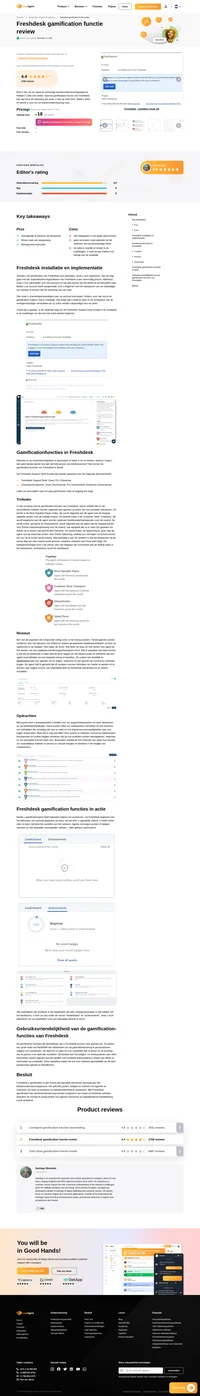 Op zoek om de ervaring van uw klantensupportteam te gamificeren? Bekijk onze Freshdesk gamification review om meer te leren. Je wilt het niet missen. Lees nu.